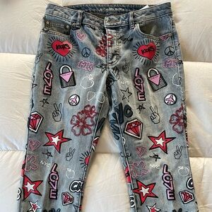 Michael Michael Kors Graffiti Capri Jeans